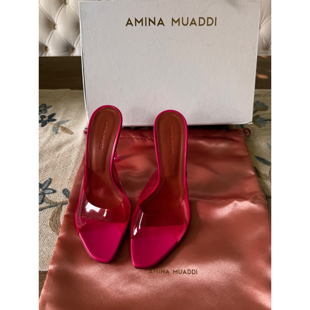 Amina Muaddi
105mm Alexa PVC mules Size 38 - Picture 12 of 16